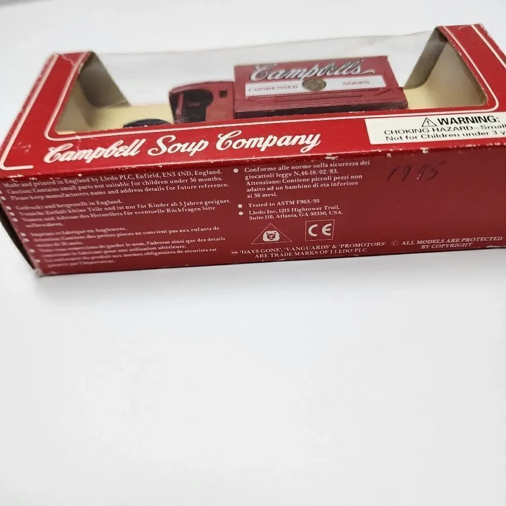 Vintage 1995 125th Anniversary Campbells Soup Company Diecast Delivery Truck